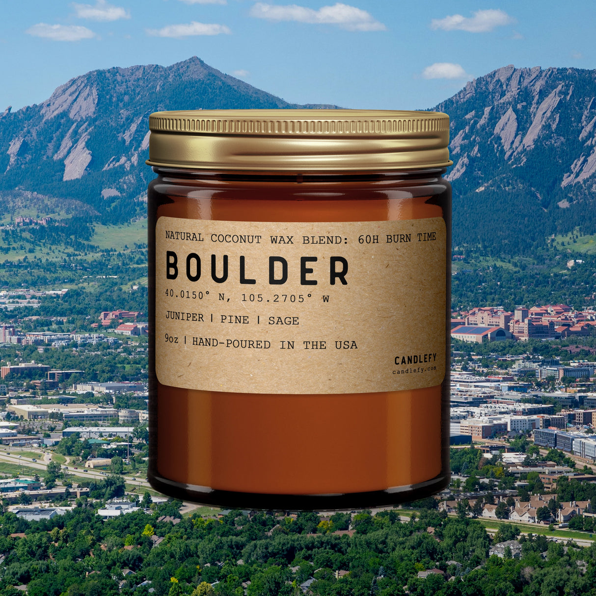Boulder Colorado Scented Candle