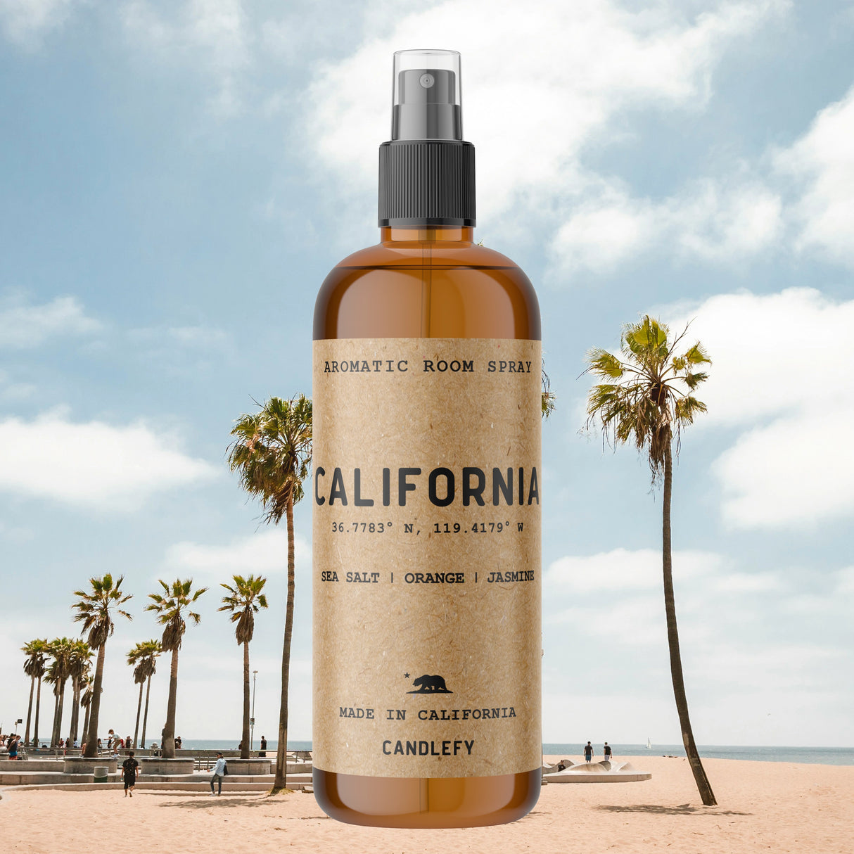California Room Spray | 4oz Amber Bottle with 700+ Pumps | Long-Lasting Home Fragrance Mist