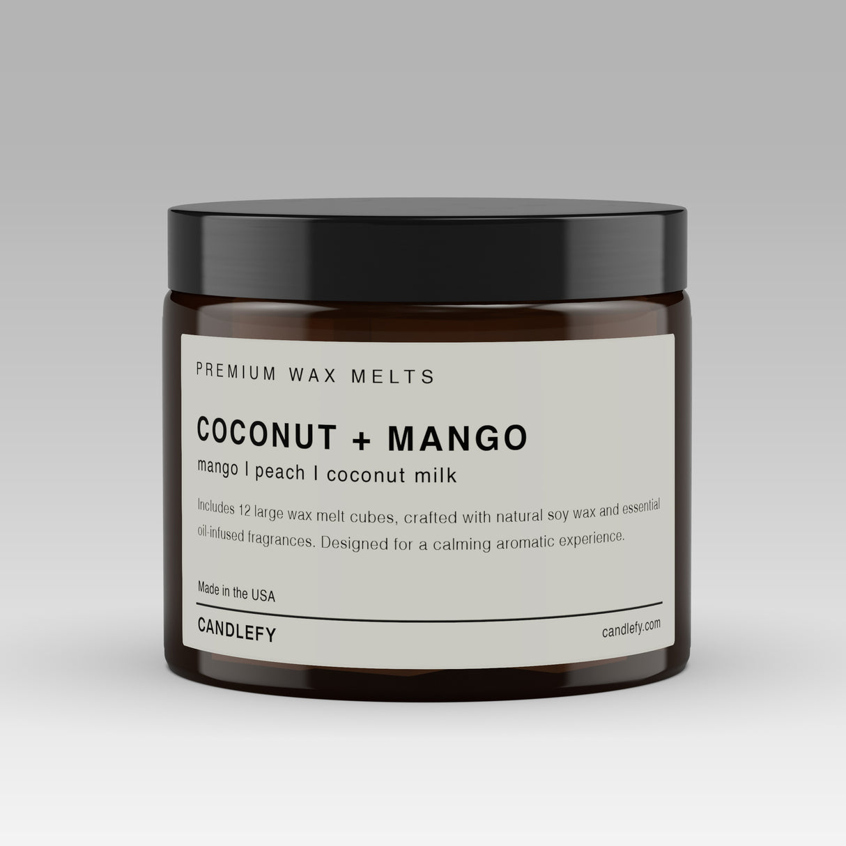 Coconut + Mango Soy Wax Melts | 12 Cube Set | Strong 15% Fragrance Load | Flameless Home Scent