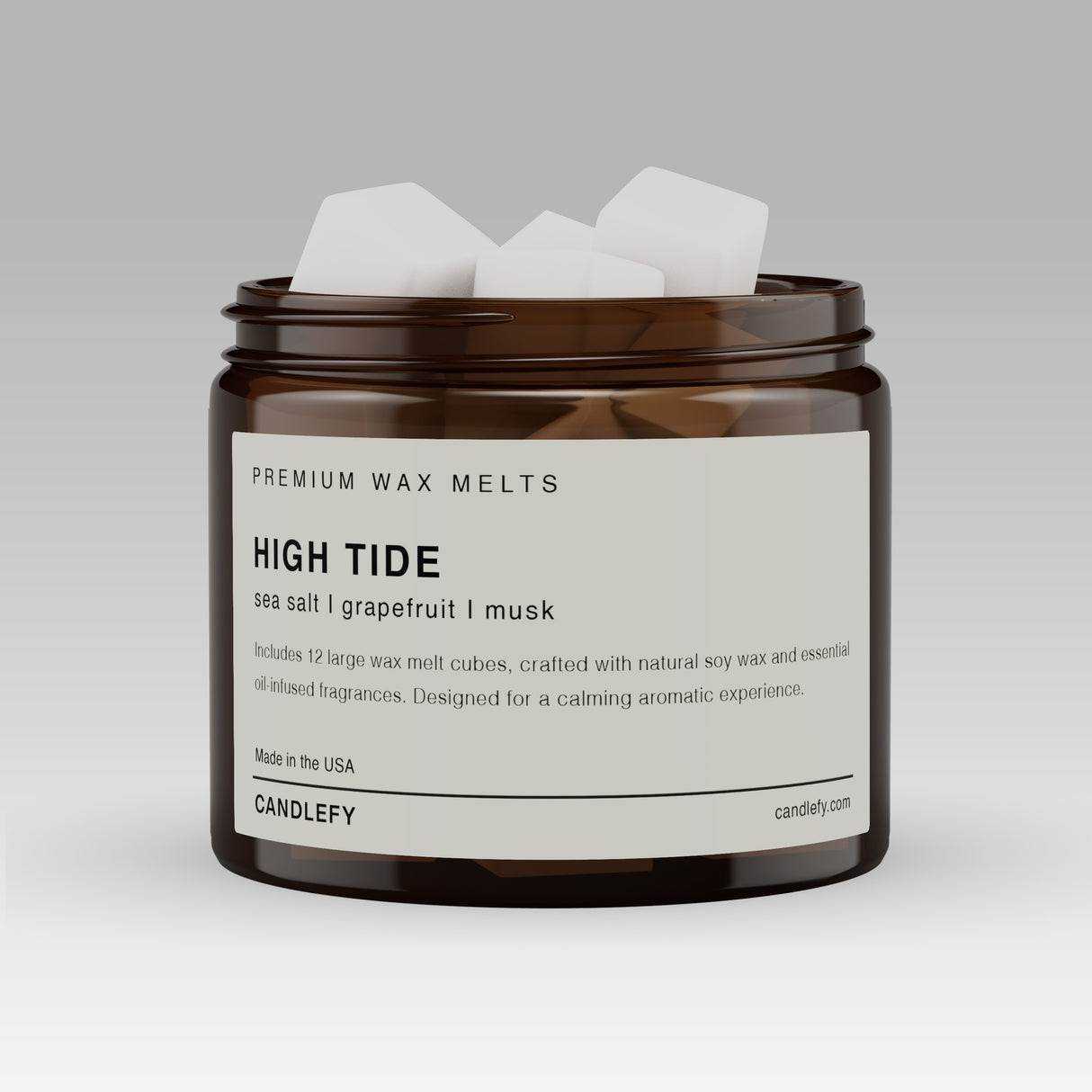 High Tide Soy Wax Melts | 12 Cube Set | Strong 15% Fragrance Load | Flameless Home Scent