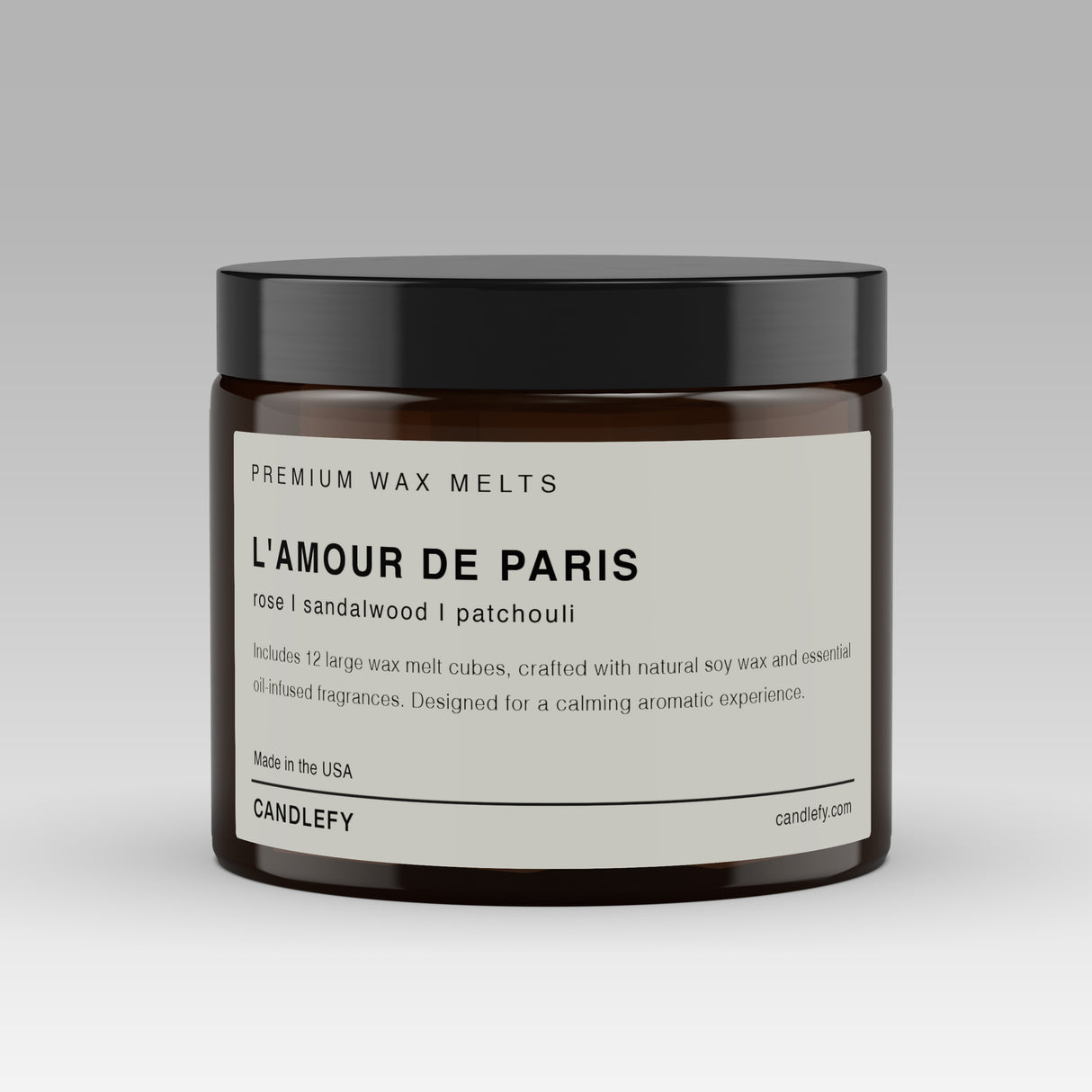 L’amour de Paris Soy Wax Melts | 12 Cube Set | Strong 15% Fragrance Load | Flameless Home Scent