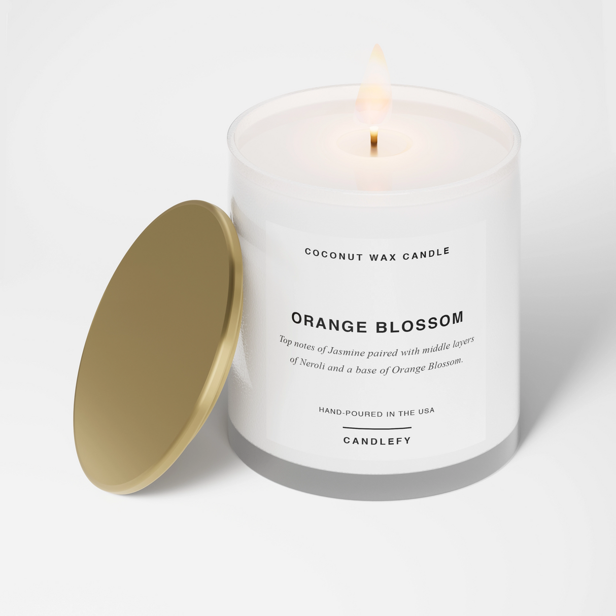 Orange Blossom Candle · White Tumbler · Coconut Wax · 10oz