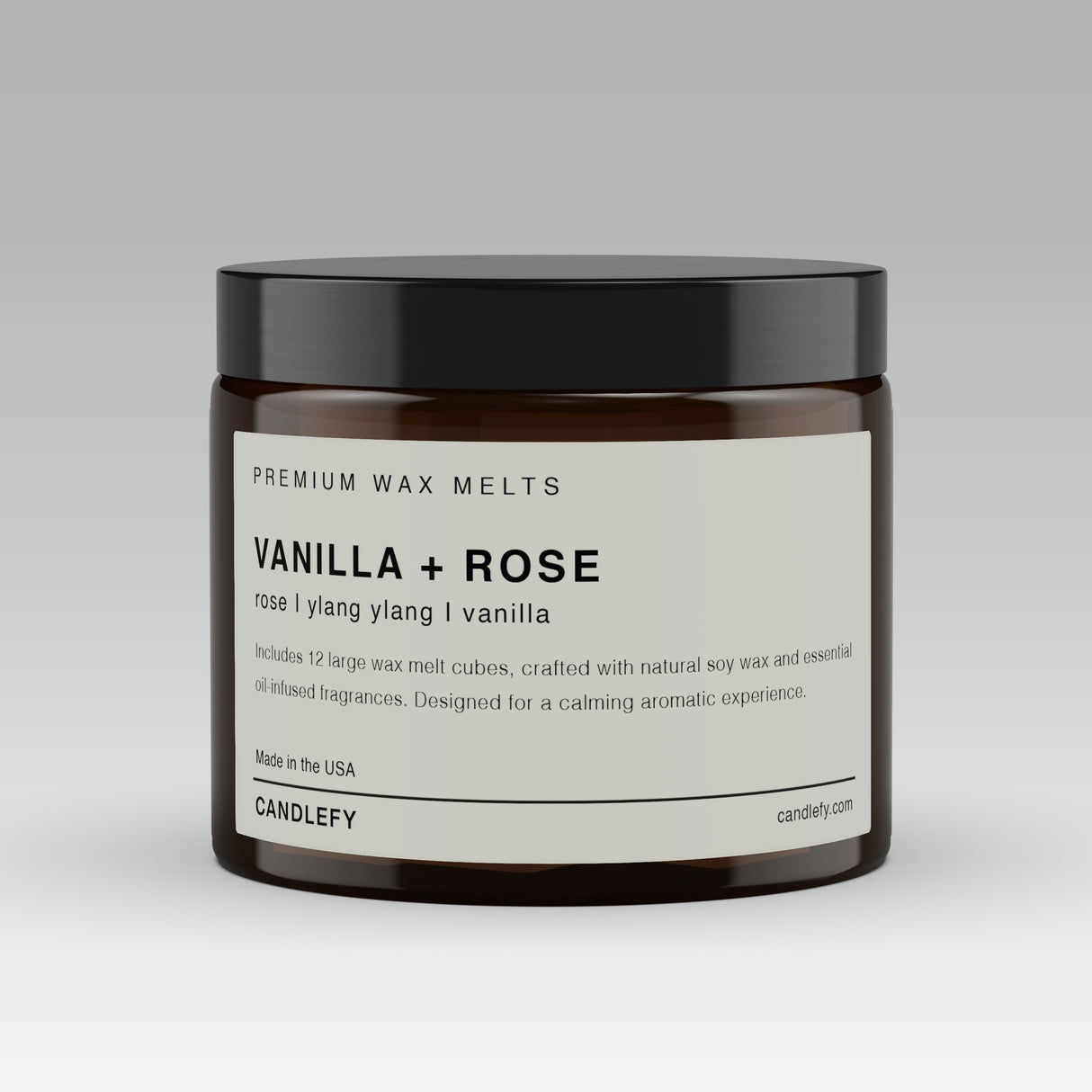 Vanilla + Rose Soy Wax Melts | 12 Cube Set | Strong 15% Fragrance Load | Flameless Home Scent