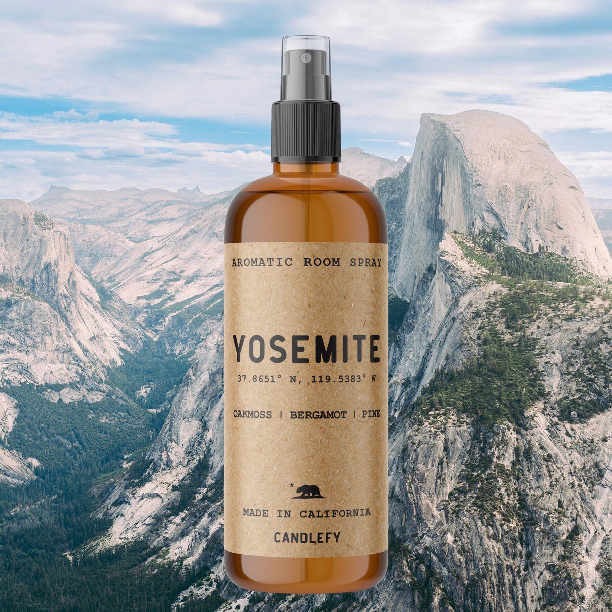 Yosemite Room Spray | 4oz Amber Bottle with 700+ Pumps | Long-Lasting Home Fragrance Mist