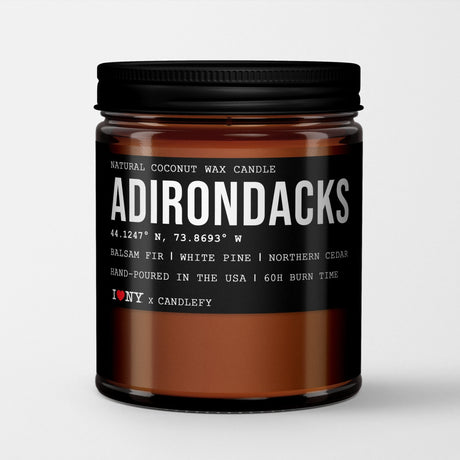 Adirondacks: New York Scented Candle (Balsam Fir, White Pine, Northern Cedar) - Candlefy