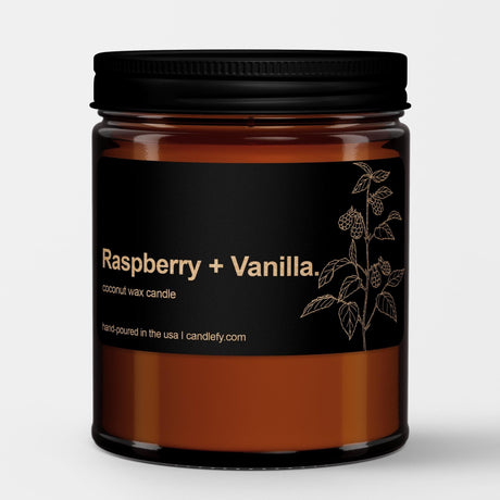 Botanical Spa Candle: Raspberry Vanilla - Candlefy