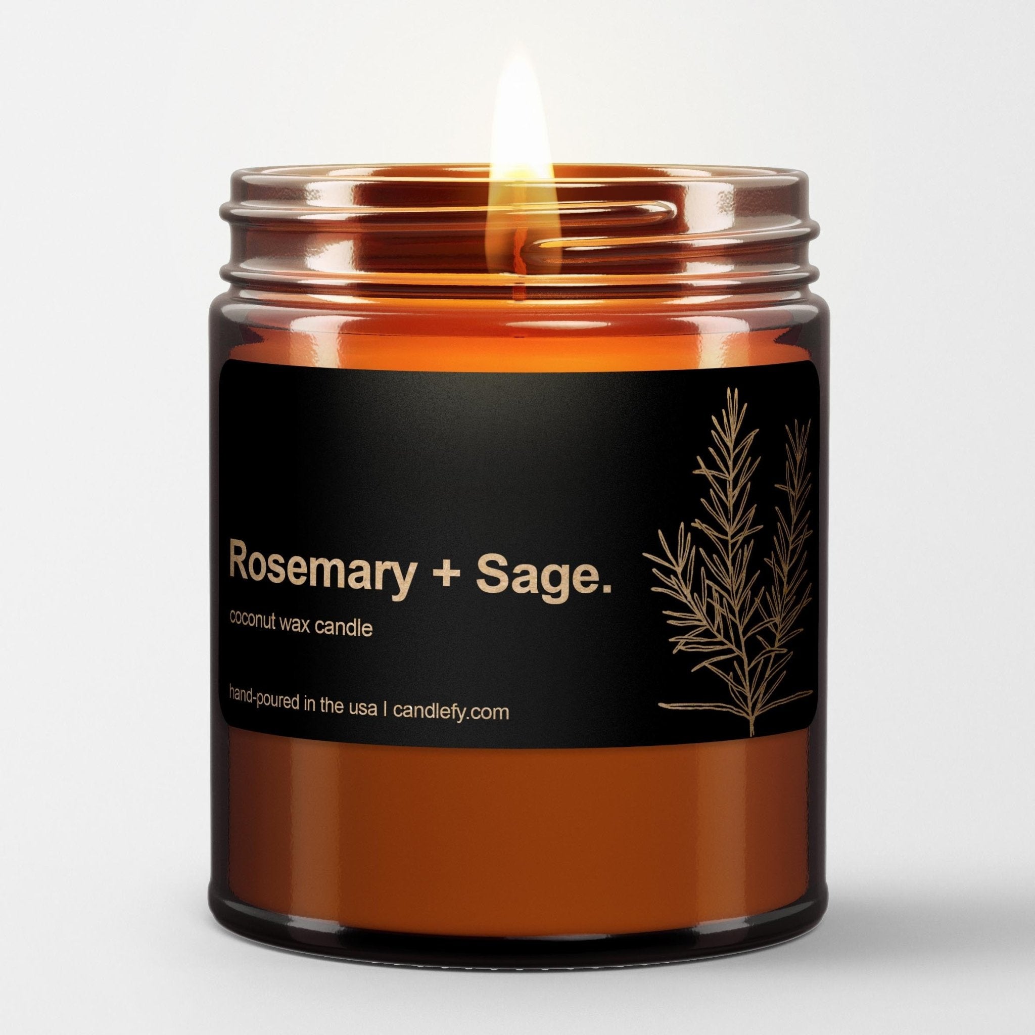 Botanical Spa Candle: Rosemary + Sage - Candlefy