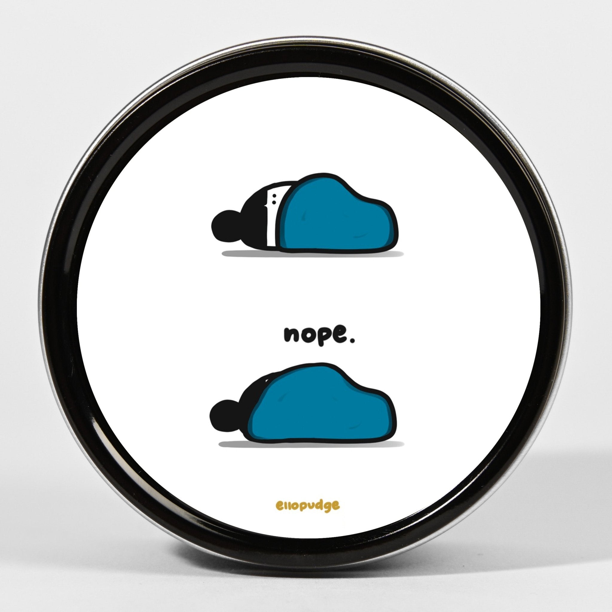Ellopudge Scented Tin Candle: Nope - Candlefy