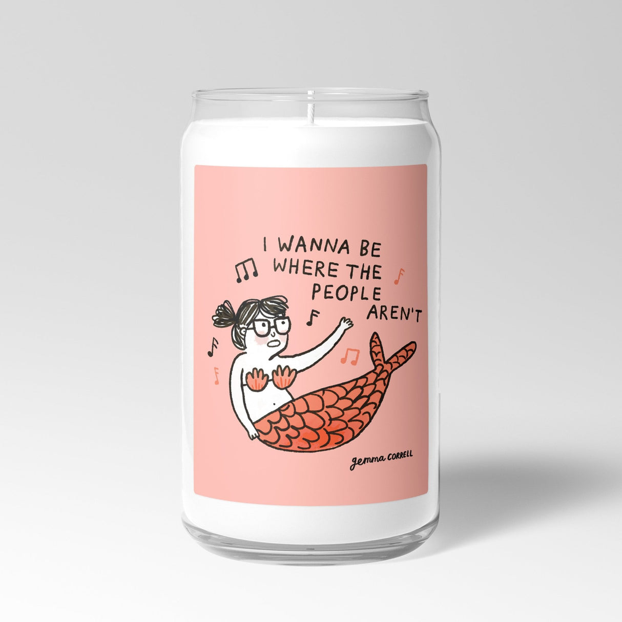 Gemma Correll Scented Candle in Mason Jar: People Aren't - Candlefy