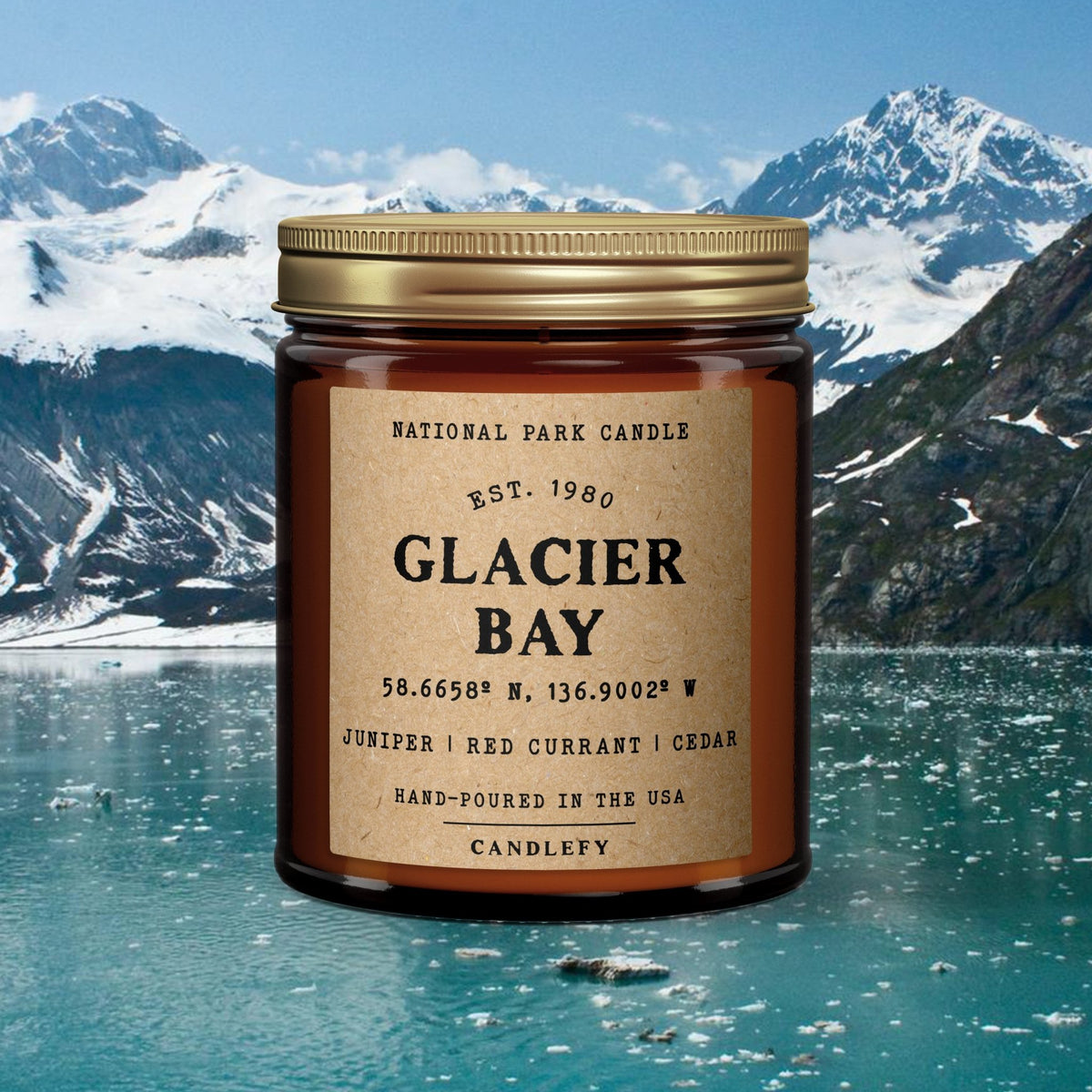 Glacier Bay National Park Candle I Natural Wax Candles I Candlefy