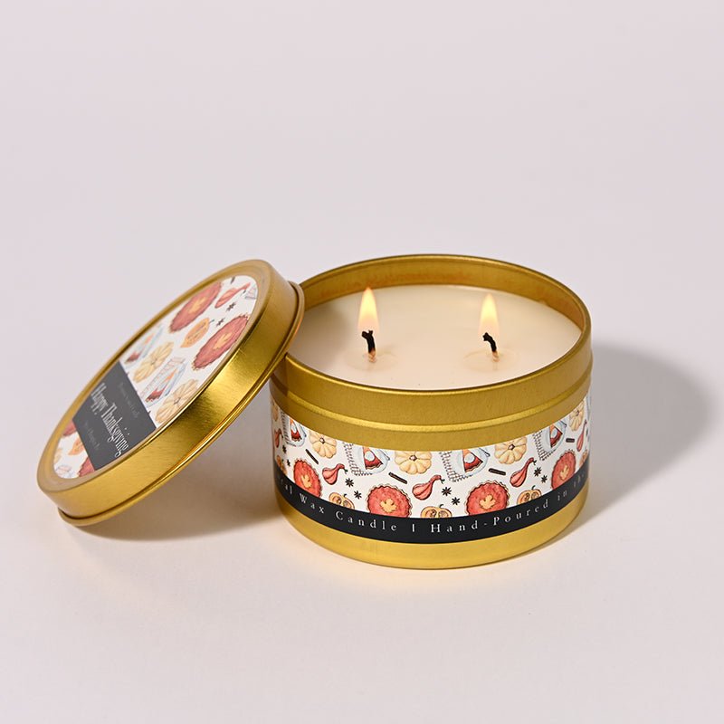 Happy Thanksgiving Holiday Candle (Pumpkin Pie) - Candlefy