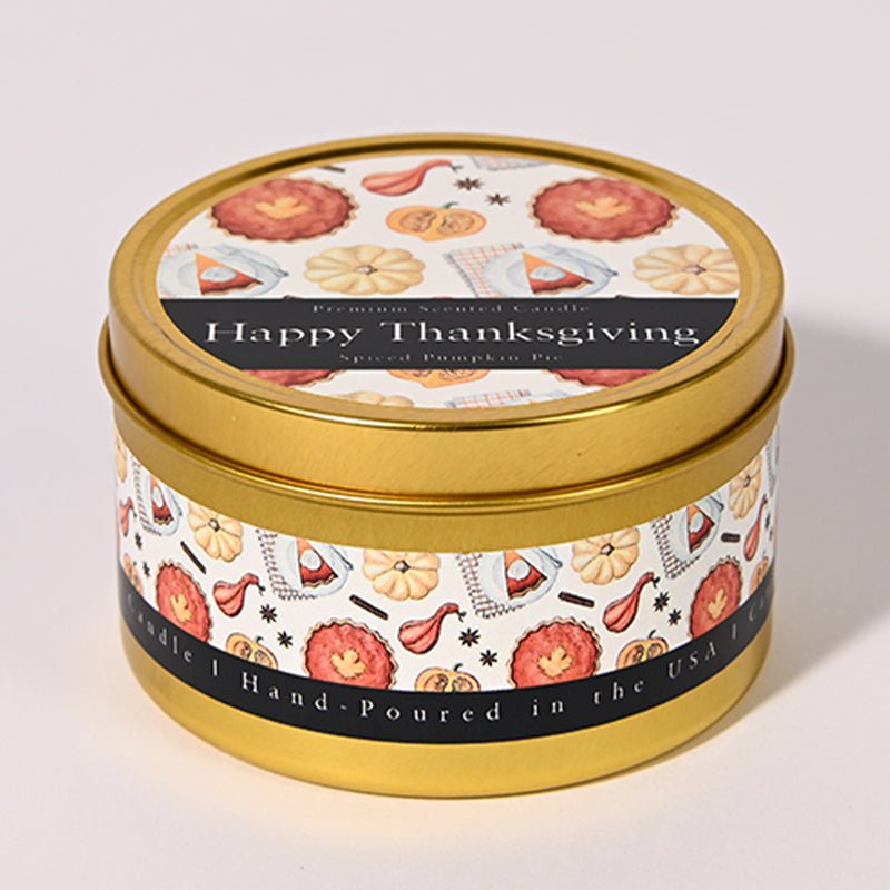 Happy Thanksgiving Holiday Candle (Pumpkin Pie) - Candlefy