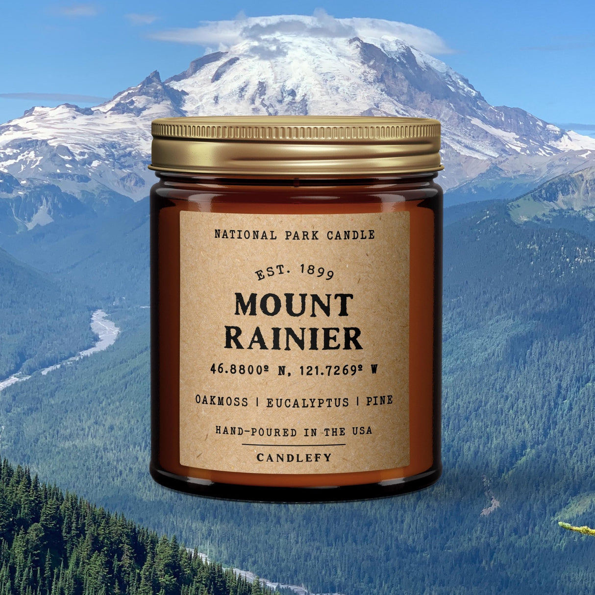 Mount Rainier National Park Candle - Candlefy
