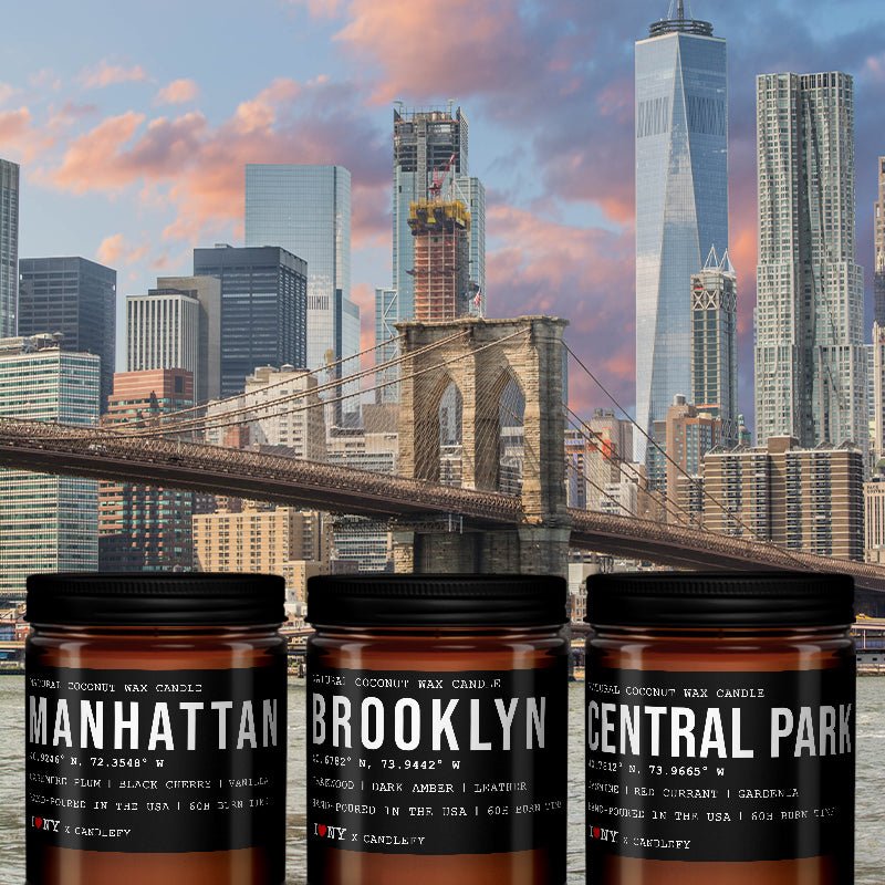 New York City Scented Candle Gift Box 4 Candles Manhattan
