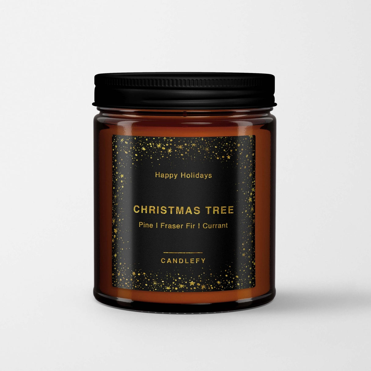Scented Christmas Candle: Christmas Tree (Pine, Fraser Fir, Red Currant) - Candlefy