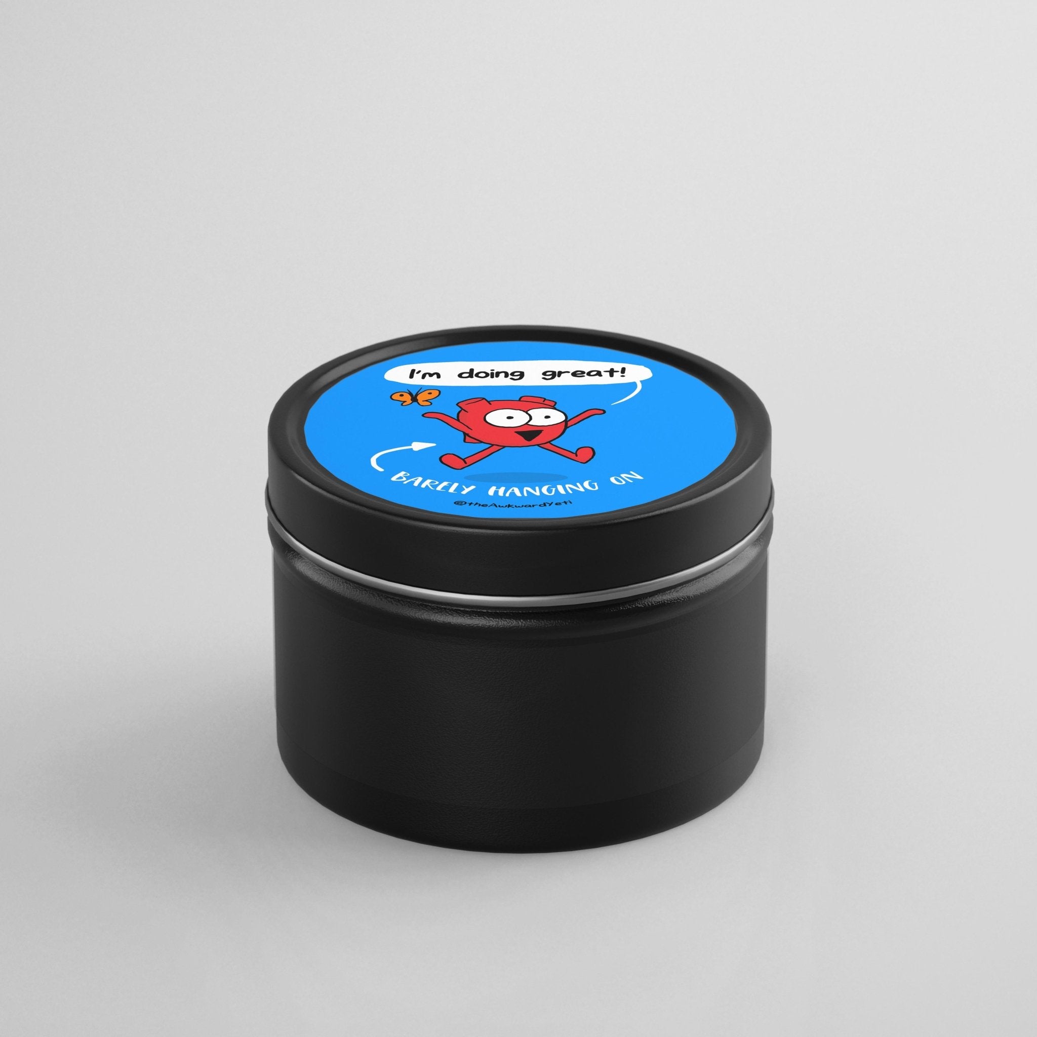 The Awkward Yeti Scented Candle: Barely Hanging On - Candlefy