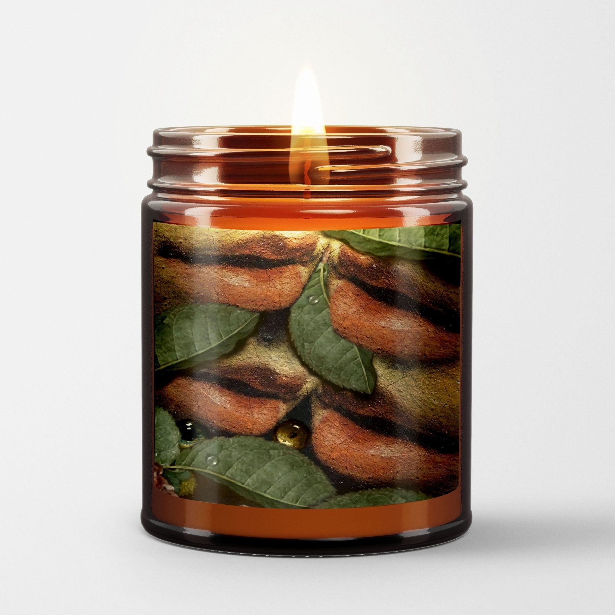 Welder Wings Scented Candle in Amber Glass Jar: Malicious Thickness - Candlefy