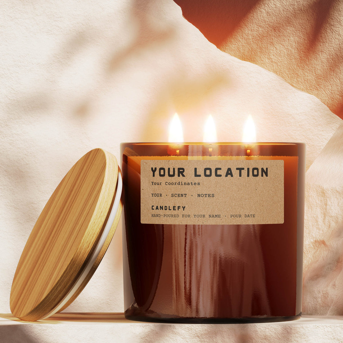 Custom Destination Candle · 32oz · Three Wick