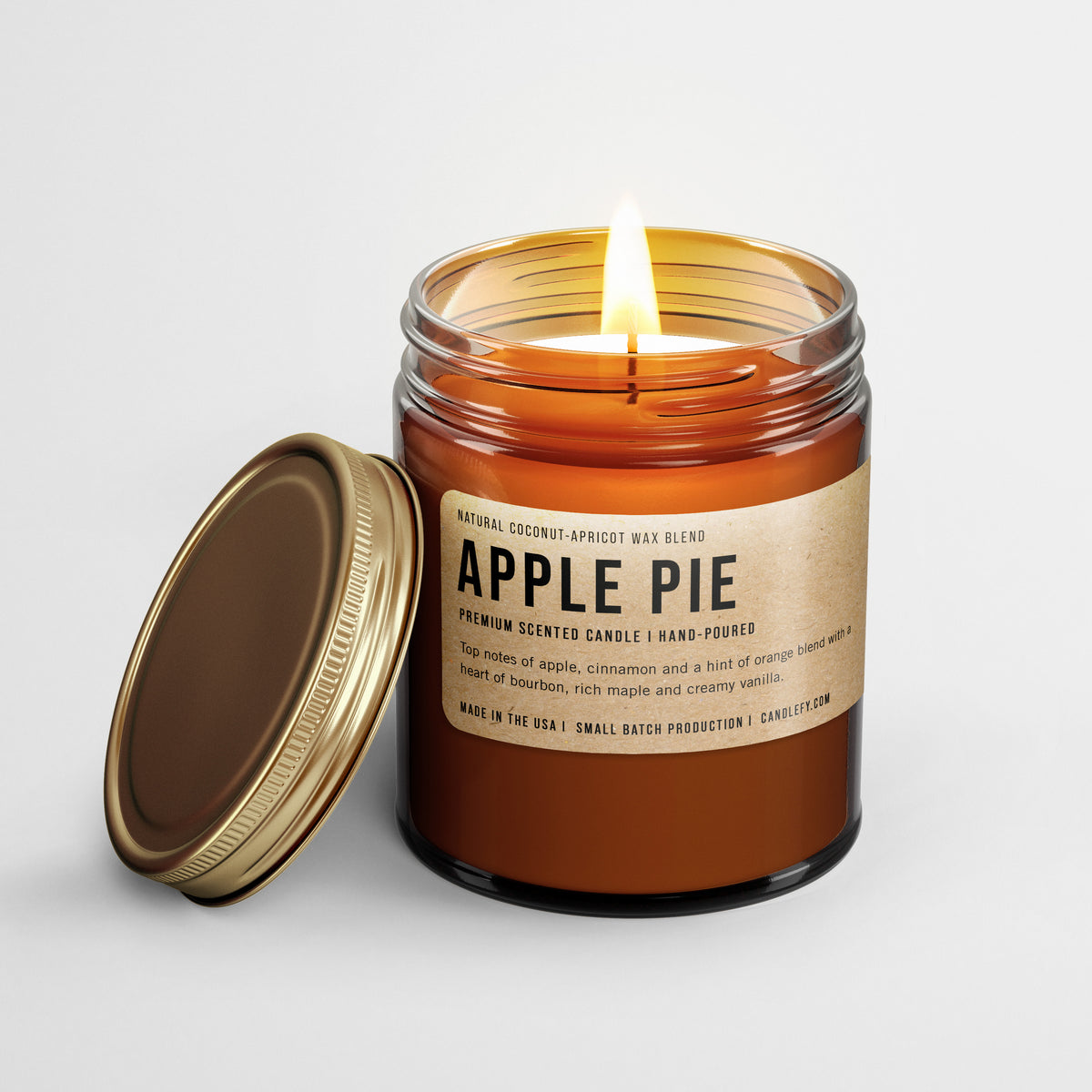 Apple Pie Scented Candle: Fall Candle Collection 2 3