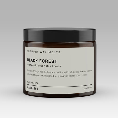 Black Forest Soy Wax Melts | 12 Cube Set | Strong 15% Fragrance Load | Flameless Home Scent