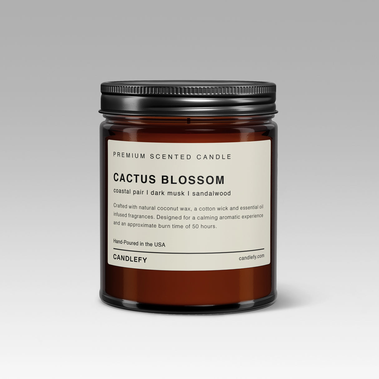 Cactus Blossom Scented Candle: Hand-Poured in the USA with Natural Coconut Wax