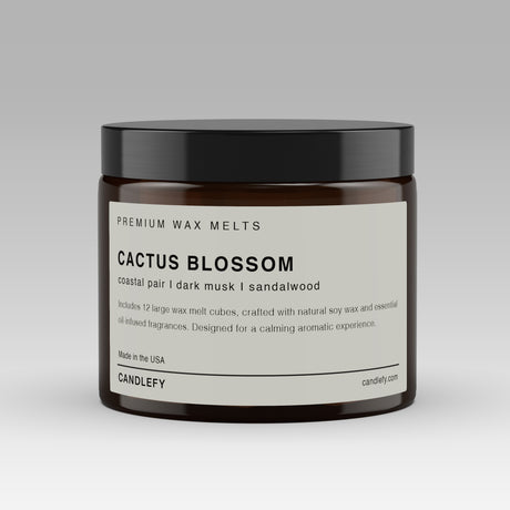 Cactus Blossom Soy Wax Melts | 12 Cube Set | Strong 15% Fragrance Load | Flameless Home Scent