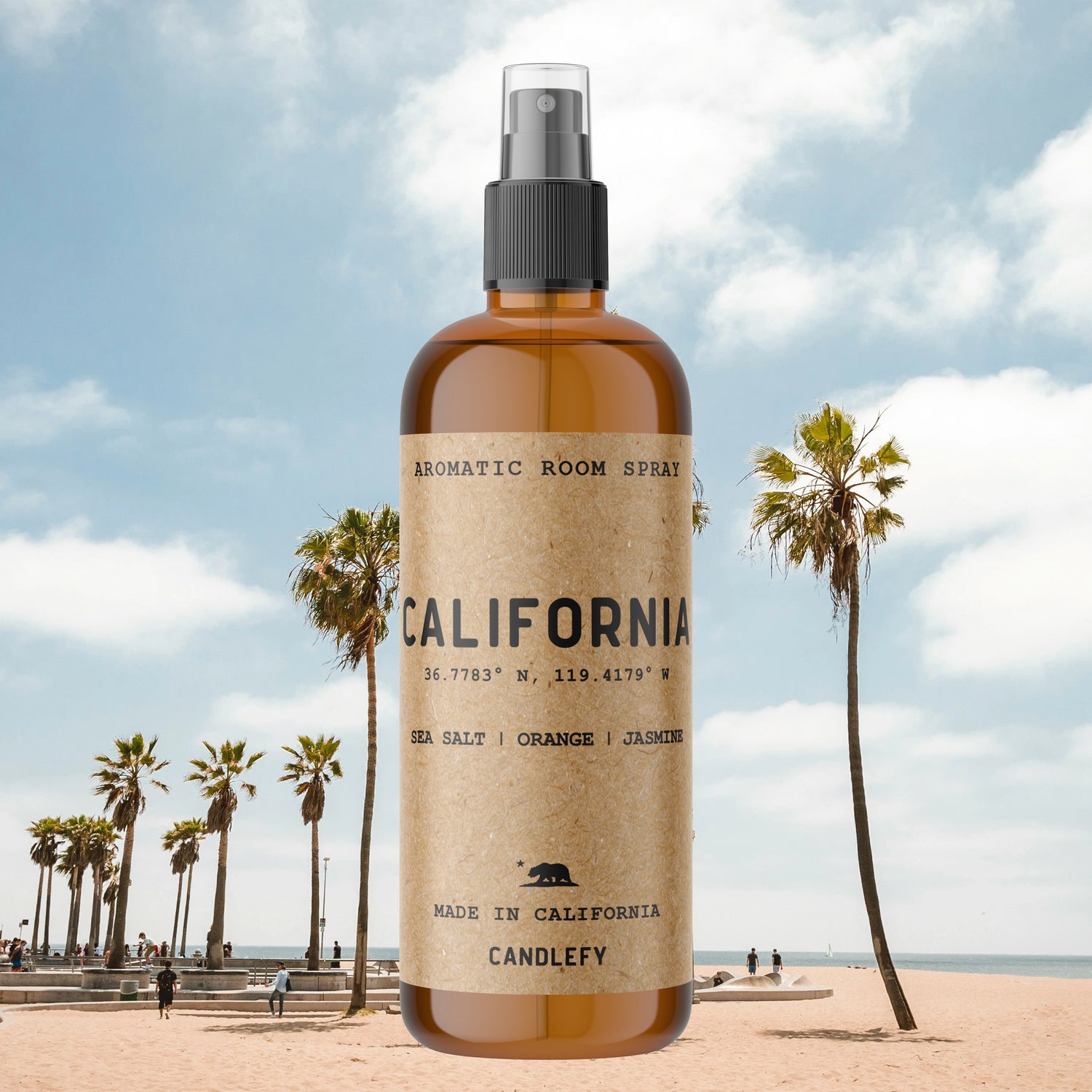 California Room Spray | 4oz Amber Bottle with 700+ Pumps | Long-Lasting Home Fragrance Mist