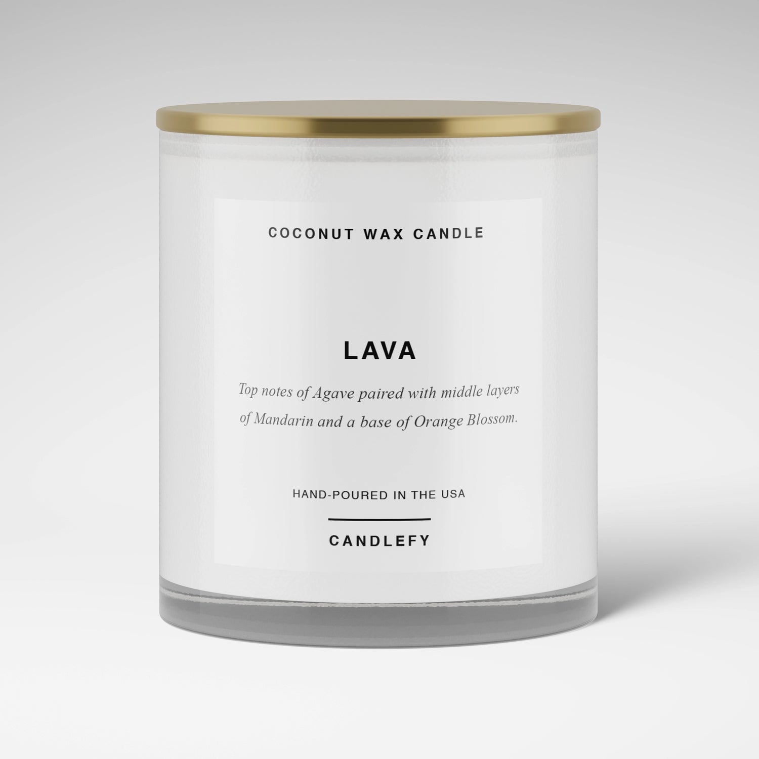 Lava Candle · White Tumbler · Coconut Wax · 10oz