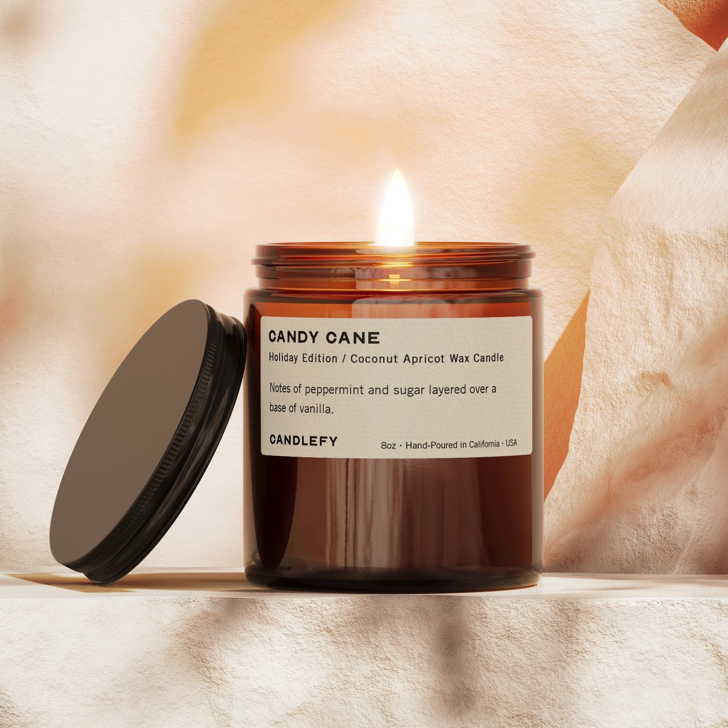 Candy Cane · Scented Christmas Candle