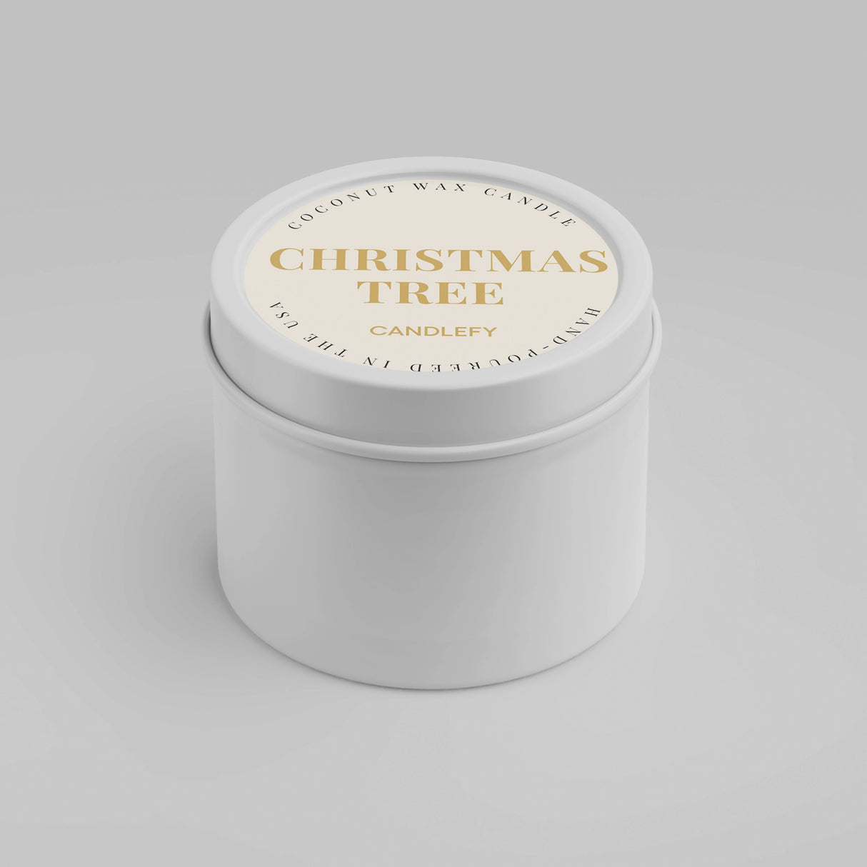 Christmas Tree Stocking Stuffer | Evergreen, Fraser Fir, Cypress |  4oz Travel Tin Candle