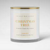 Christmas Tree Scented Candle | Evergreen, Fraser Fir, Cypress |  10oz Glass Candle