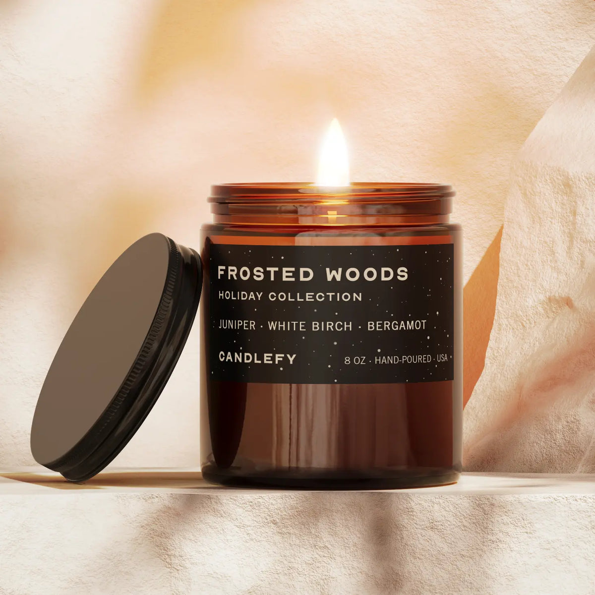 Frosted Woods · Holiday Scented Candle · 8 oz