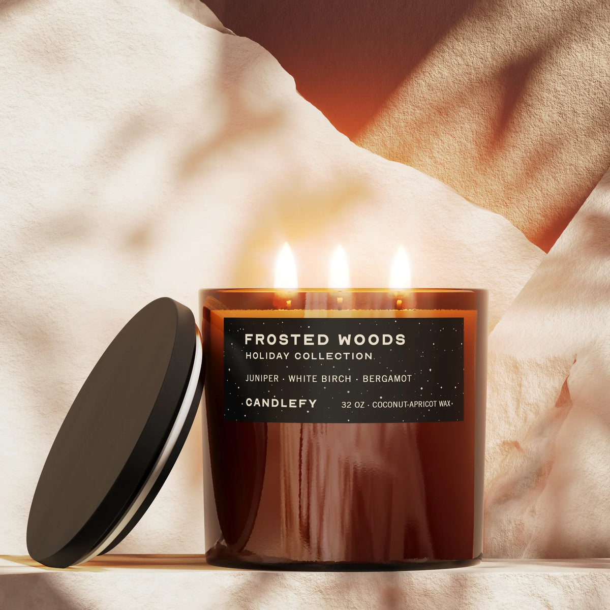 Frosted Woods · Holiday Scented Candle · 3-Wick Candle