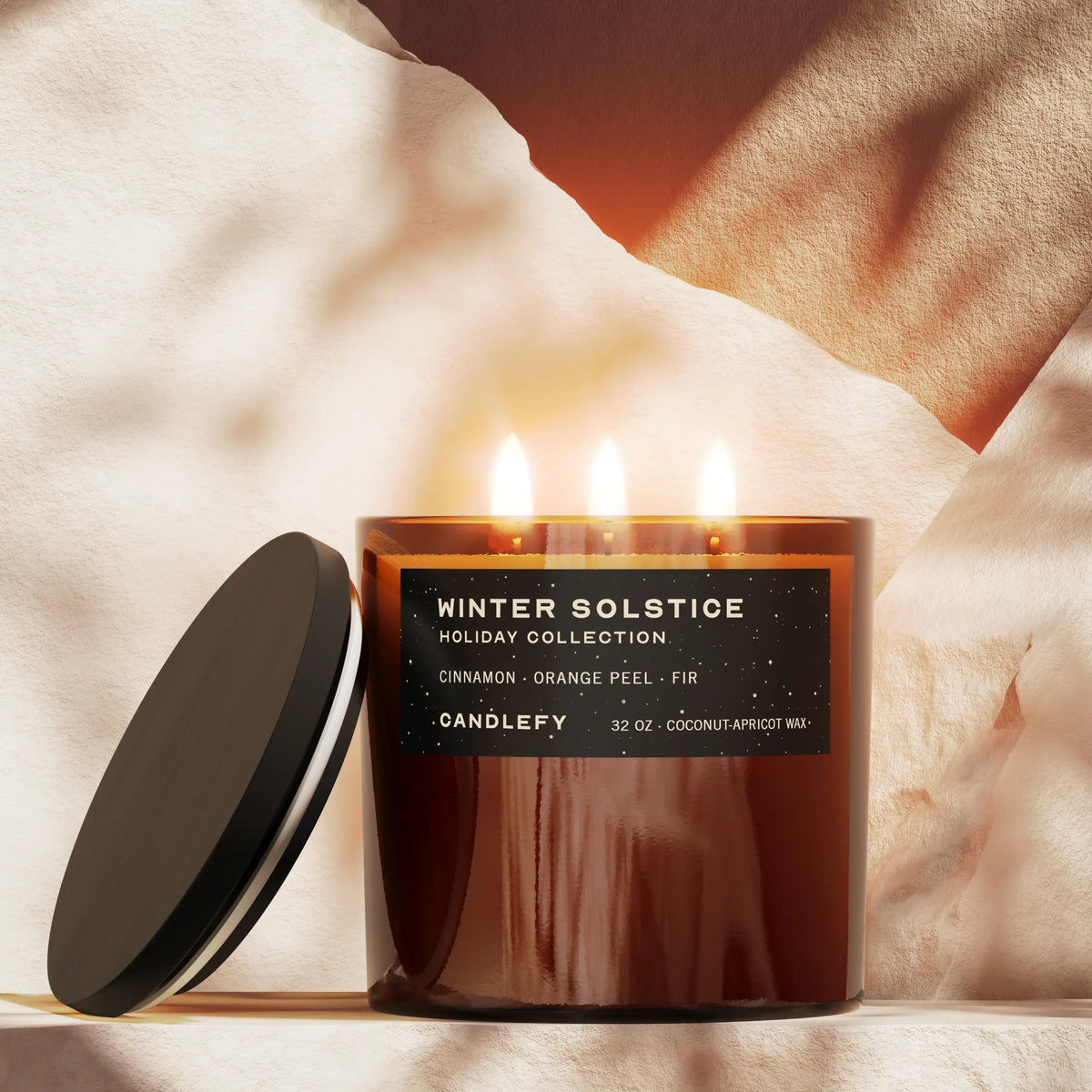 Winter Solstice · Holiday Scented Candle · 3-Wick Candle