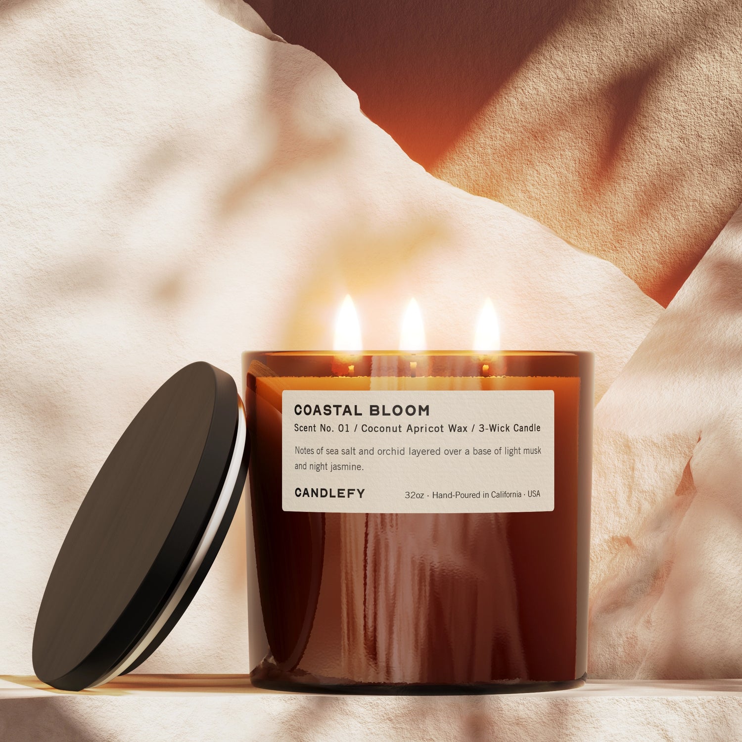 Coastal Bloom · 3-Wick Scented Candle