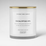 Eucalyptus Spa Candle · White Tumbler · Coconut Wax · 10oz