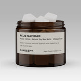 Feliz Navidad Wax Melts · Hand-Poured Soy Wax · 12 Strongly Scented Cubes