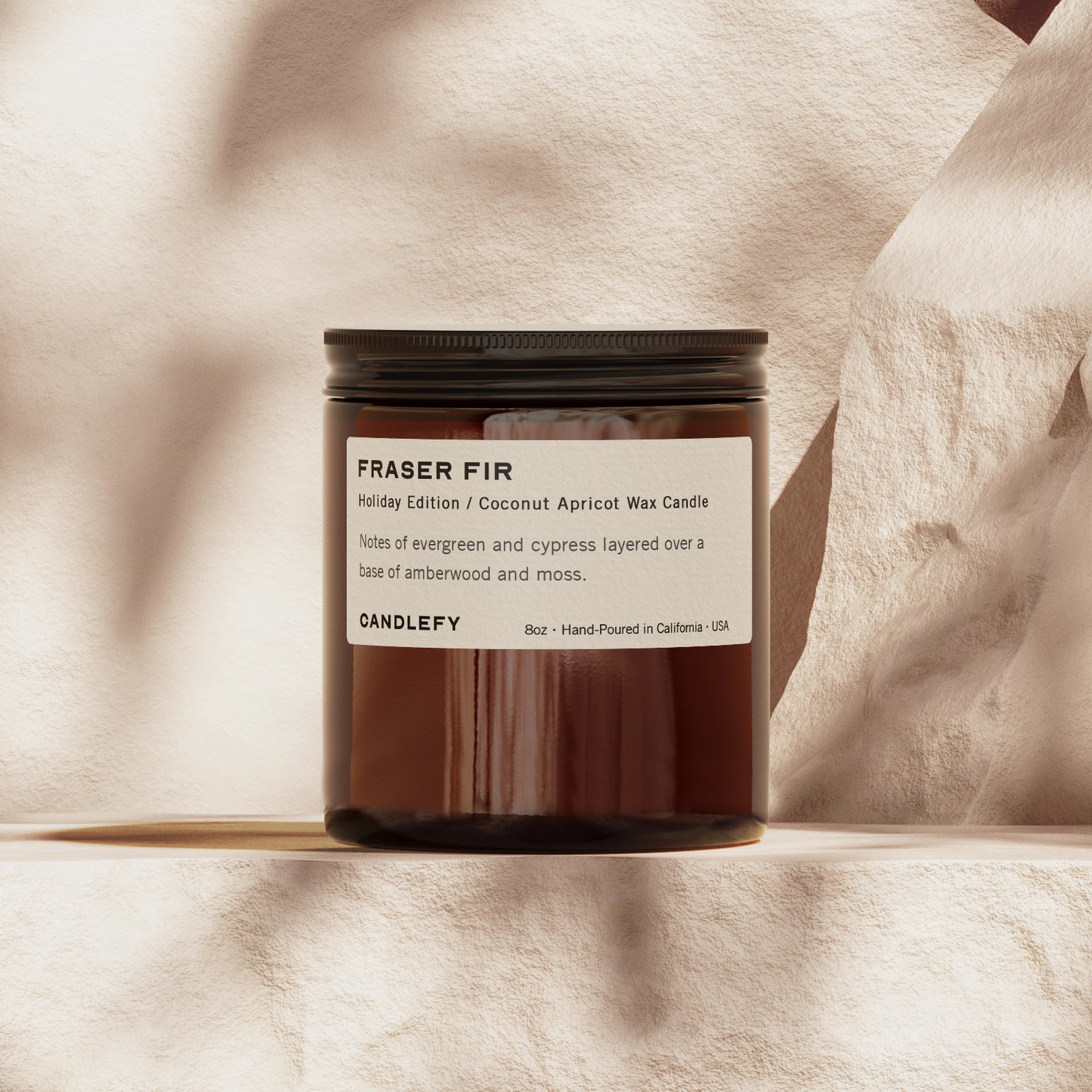 Fraser Fir Scented Candle: Hand-Poured in the USA with Natural Coconut Wax