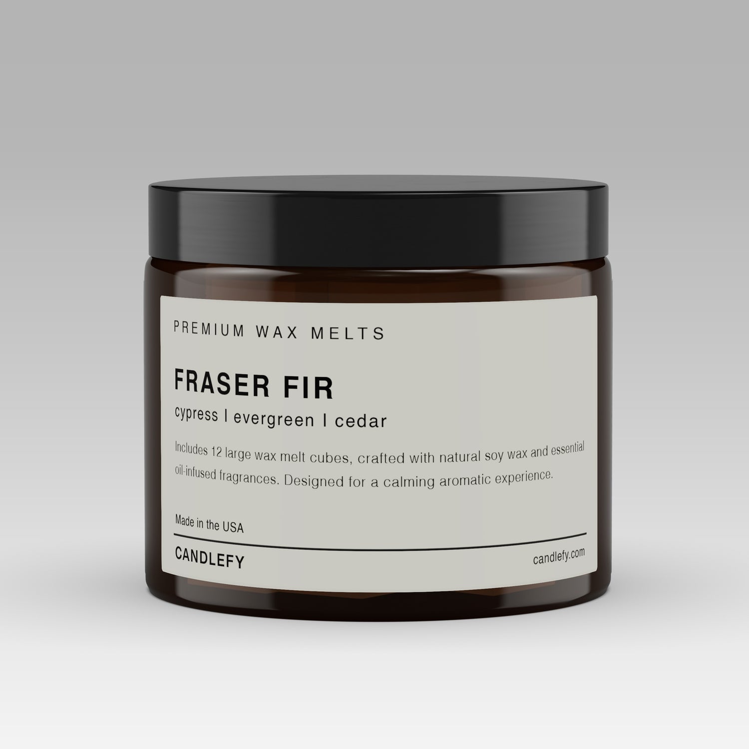 Fraser Fir Soy Wax Melts | 12 Cube Set | Strong 15% Fragrance Load | Flameless Home Scent