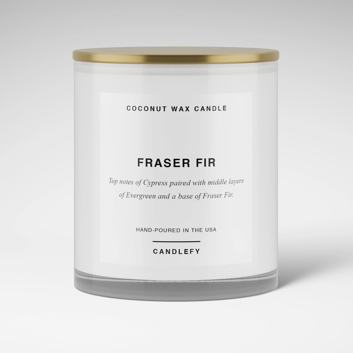 Fraser Fir Candle · White Tumbler · Coconut Wax · 10oz