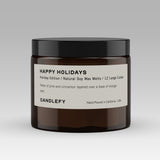 Happy Holidays Wax Melts · Hand-Poured Soy Wax · 12 Strongly Scented Cubes
