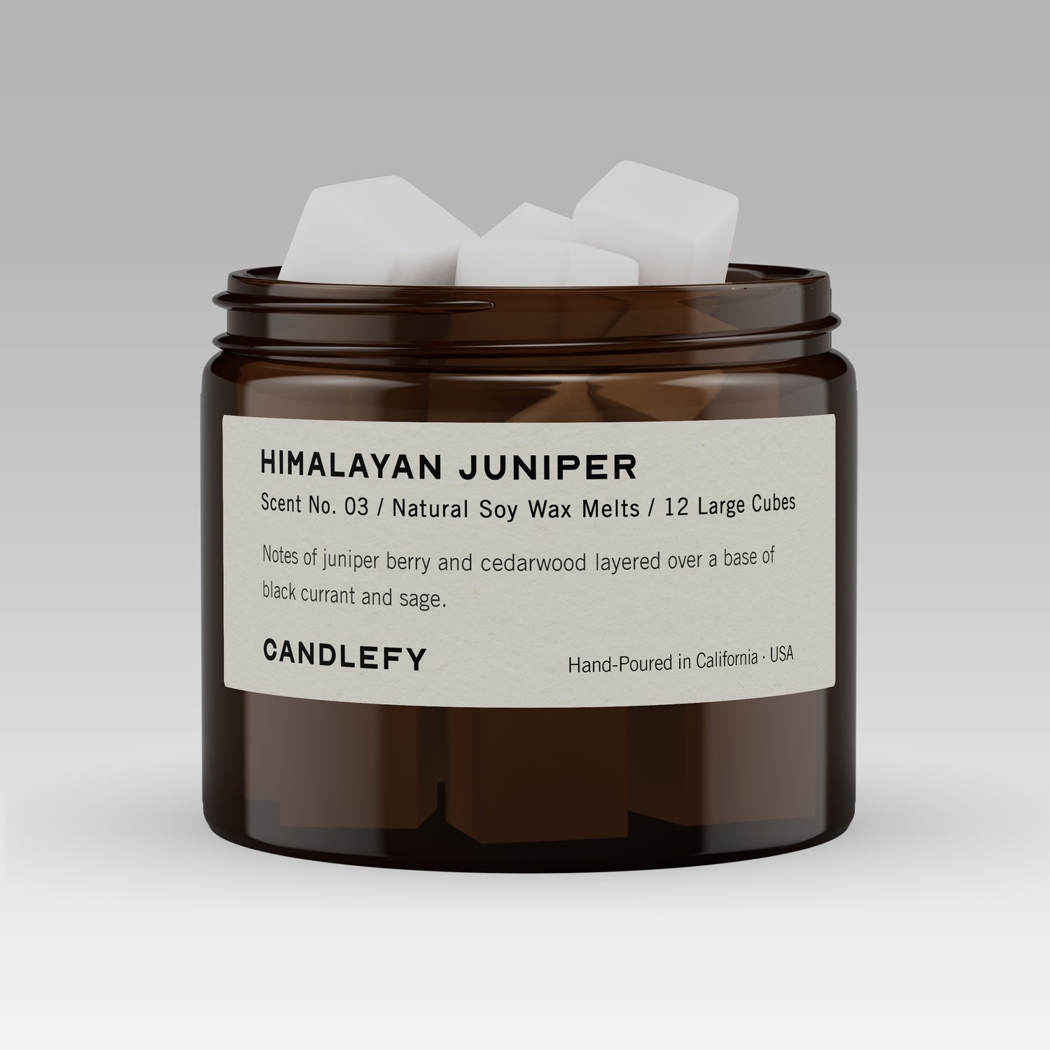 Himalayan Juniper Wax Melts · Hand-Poured Soy Wax · 12 Strongly Scented Cubes