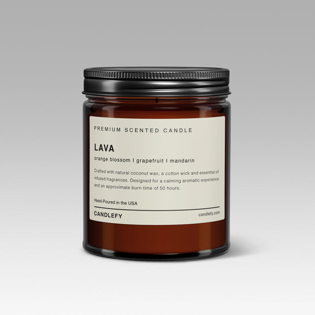 Lava Scented Candle: Hand-Poured in the USA with Natural Coconut Wax