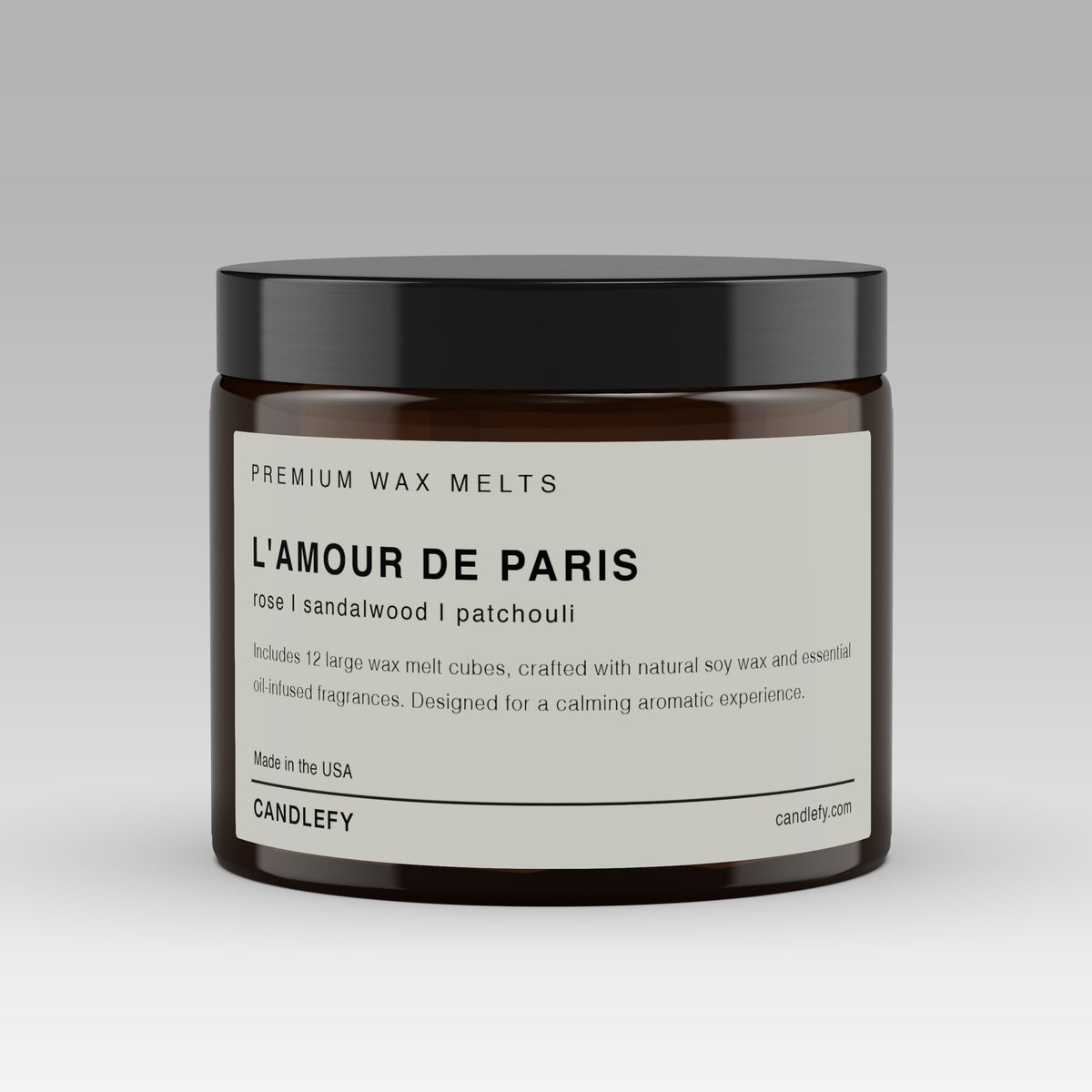 L’amour de Paris Soy Wax Melts | 12 Cube Set | Strong 15% Fragrance Load | Flameless Home Scent