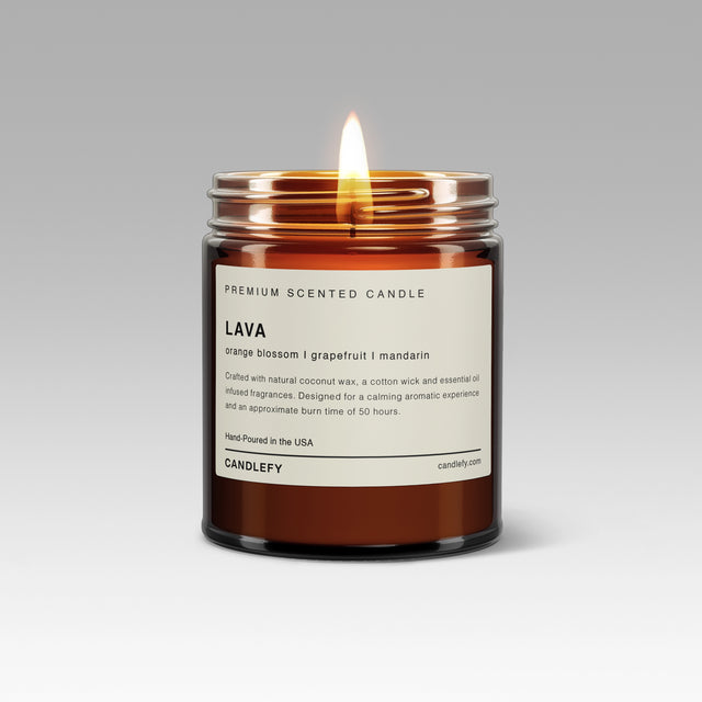 Lava Scented Candle: Hand-Poured in the USA with Natural Coconut Wax