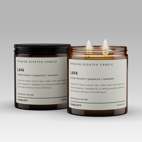 Lava Scented Candle: Hand-Poured in the USA with Natural Coconut Wax