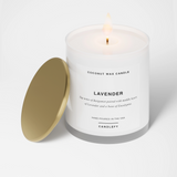 Lavender Candle · White Tumbler · Coconut Wax · 10oz