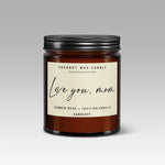 Love You Mom Gift Candle