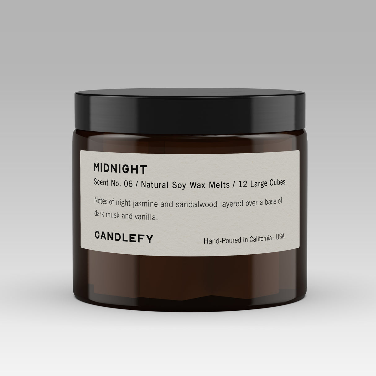 Midnight Wax Melts · Hand-Poured Soy Wax · 12 Strongly Scented Cubes