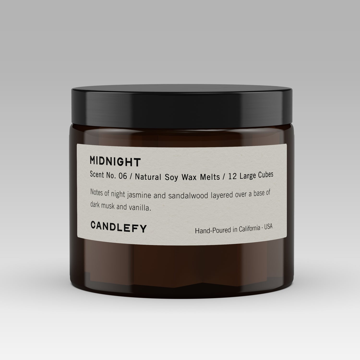 Midnight Wax Melts · Hand-Poured Soy Wax · 12 Strongly Scented Cubes